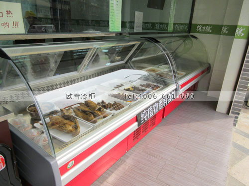 B556四川成都金牛鄉草鵝熟食保鮮展示柜