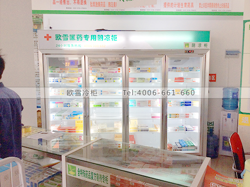 H018湖南郴州某大藥房冷柜-藥店冰柜